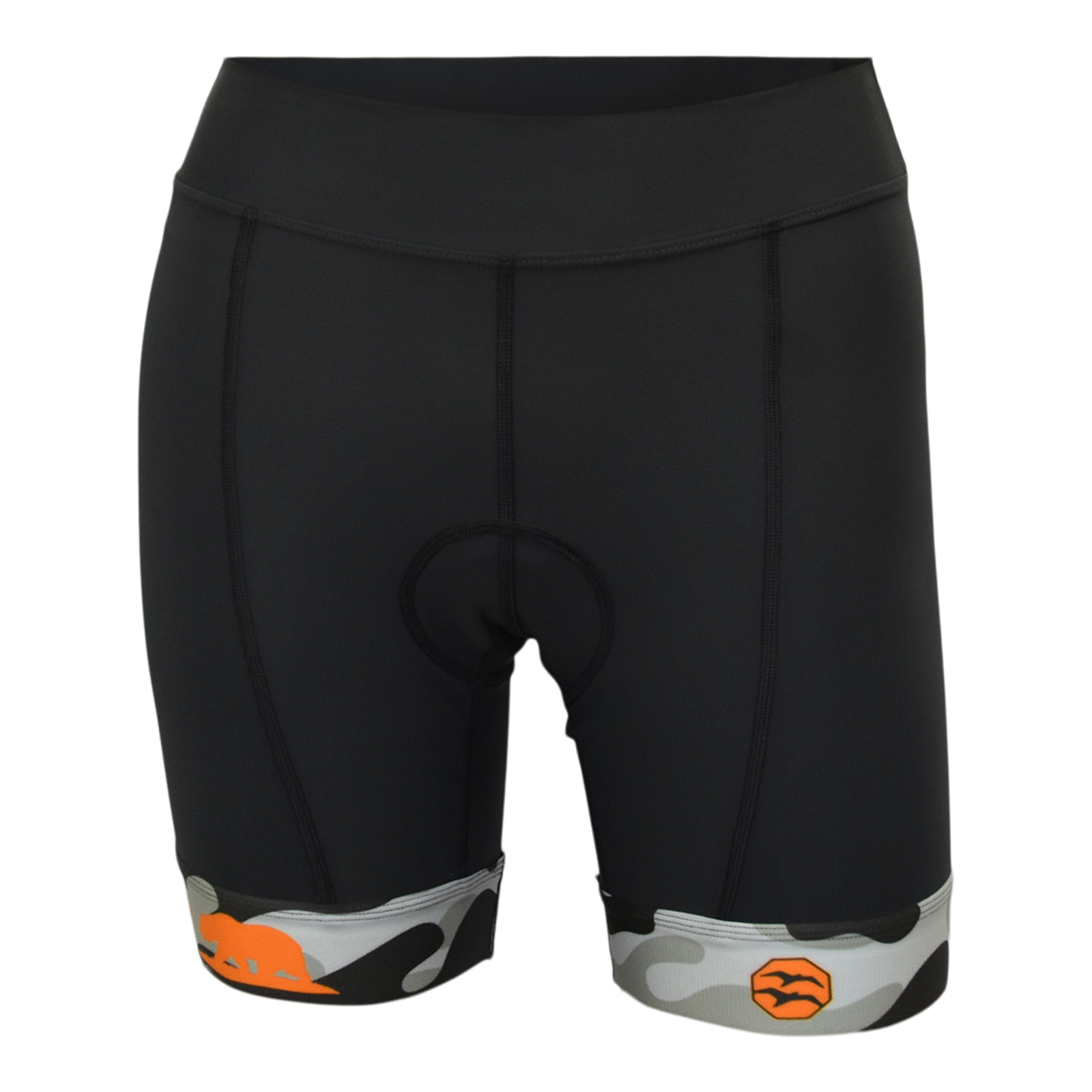 ORANGE CAMO Women's Tri Shorts