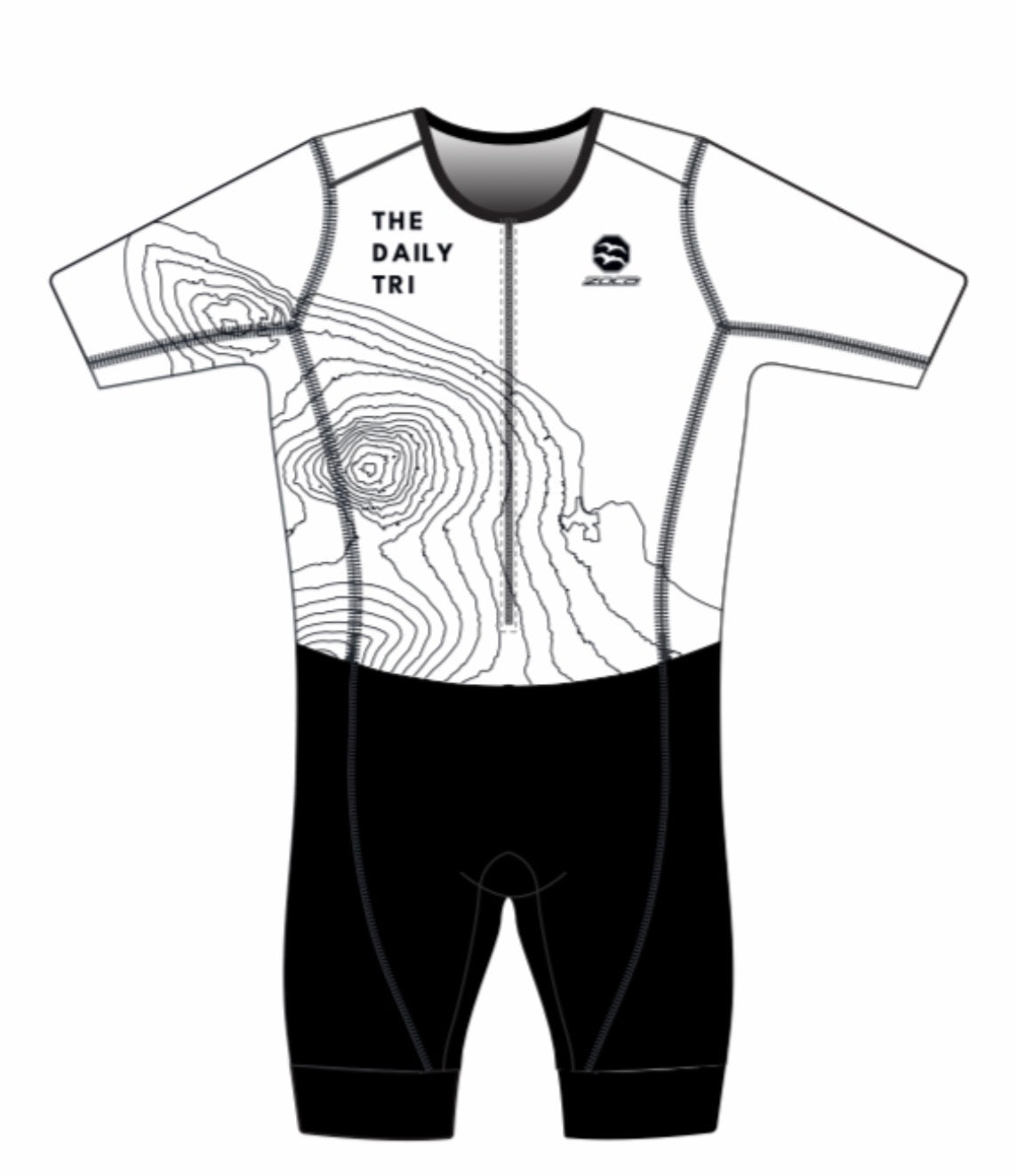 2025 The Daily Tri Women's Edge Tri Suit White