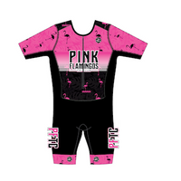 Pink Flamingo Women's Short Sleeve AquaSpeed Tri Suit
