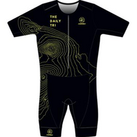 2025 The Daily Tri Men's AquaSpeed Short Sleeve Tri Suit
