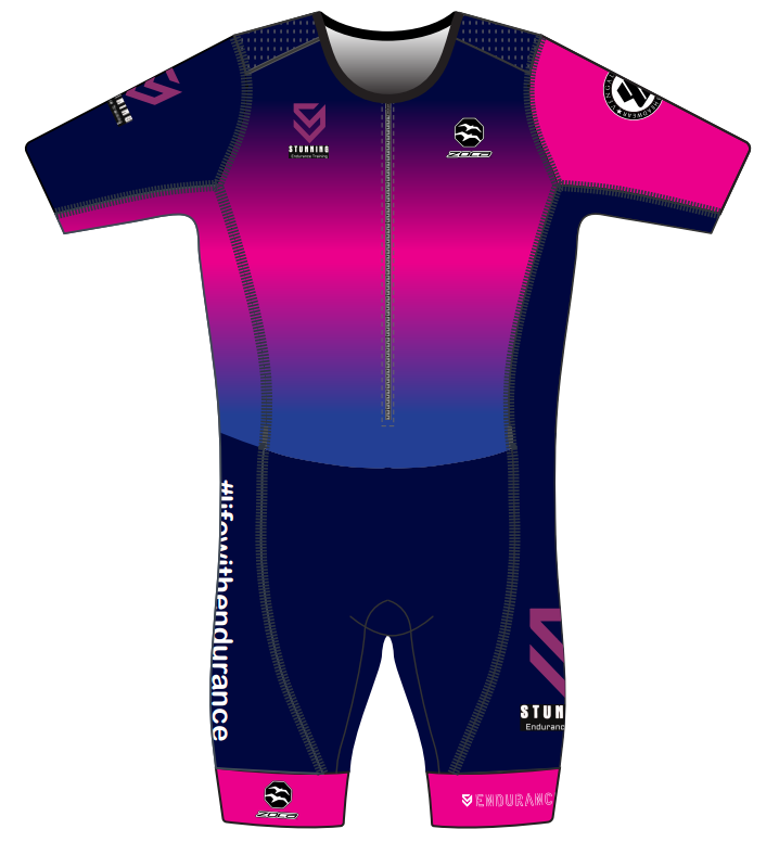 2025 Stunning Men's AquaSpeed Short Sleeve Tri Suit
