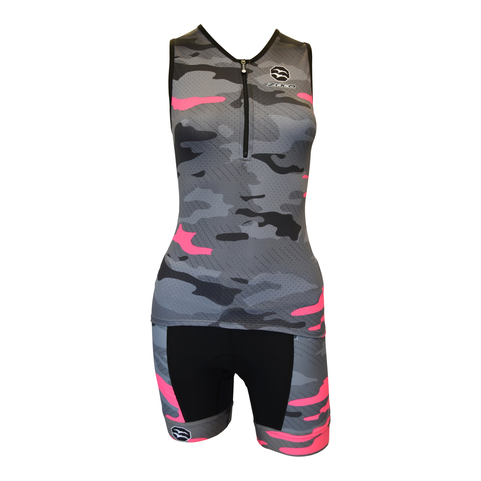 CAMO PINK WOMEN TRI SHORTS