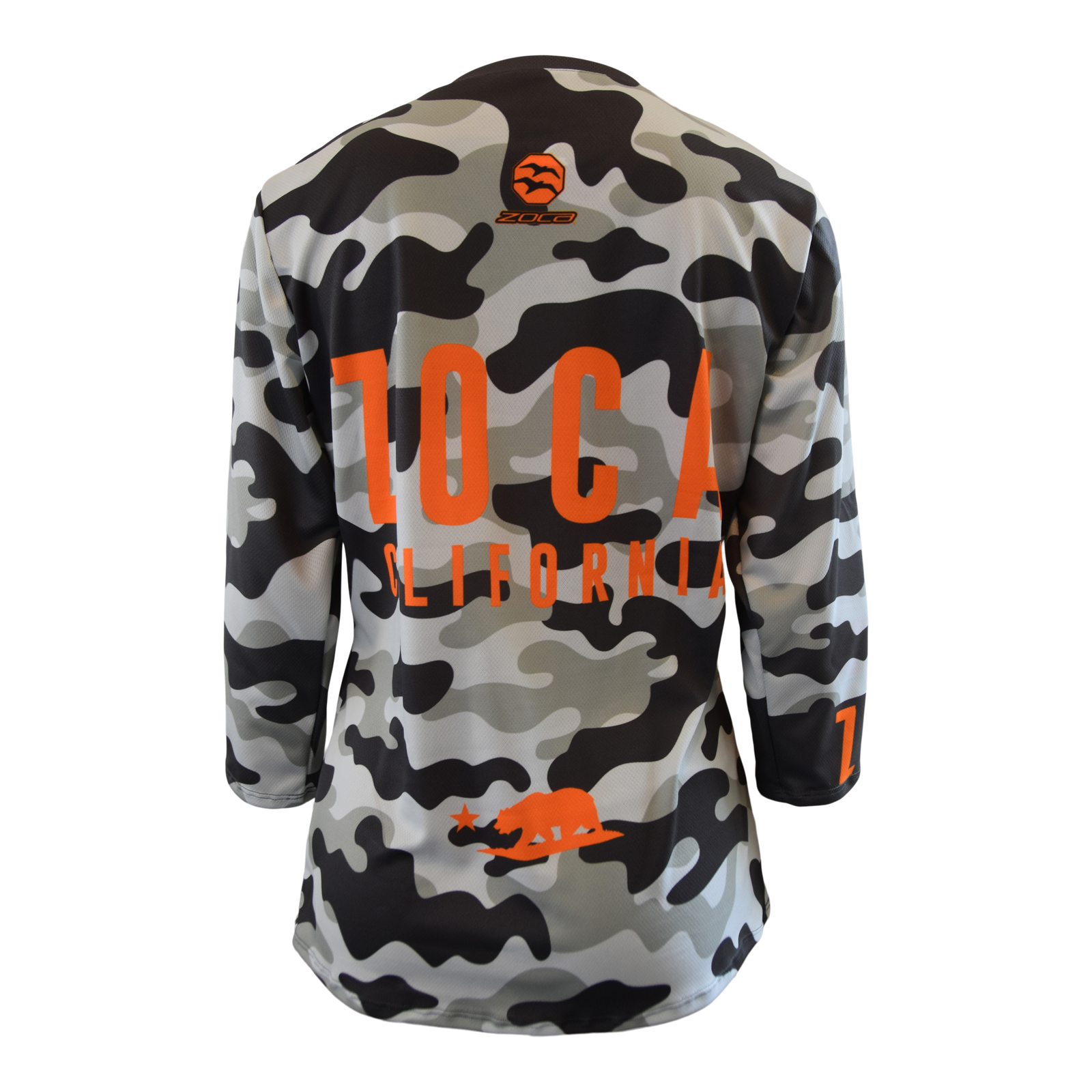 ORANGE CAMO Men's MTB Jersey 3/4 sleeve