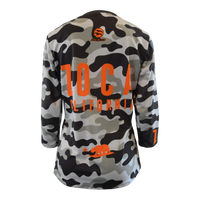 ORANGE CAMO Women's MTB Jersey 3/4 sleeve
