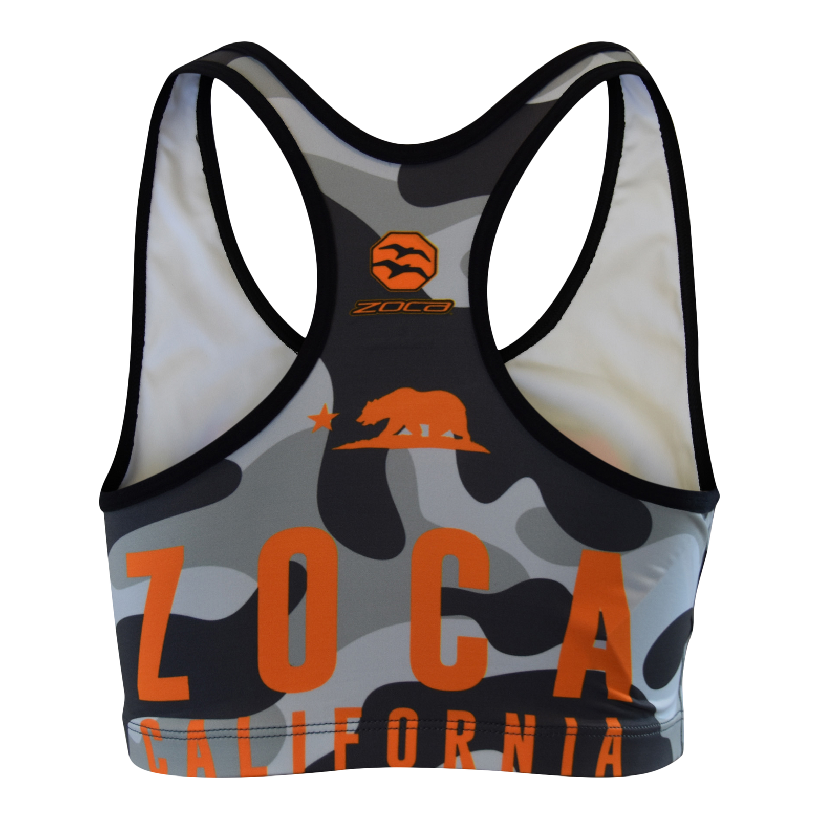 ORANGE CAMO Women's Sport Bra