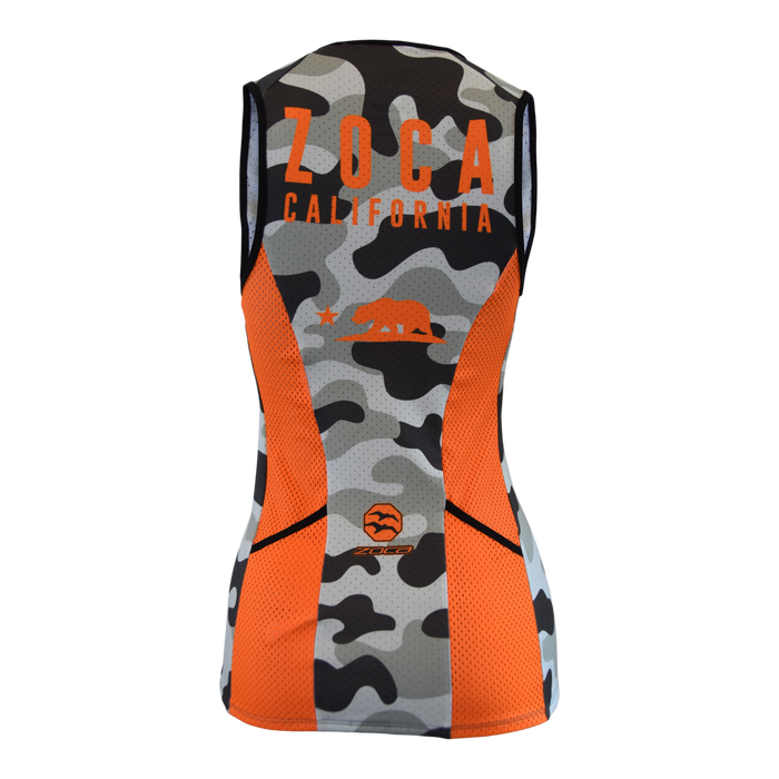 ORANGE CAMO Women's Tri Top