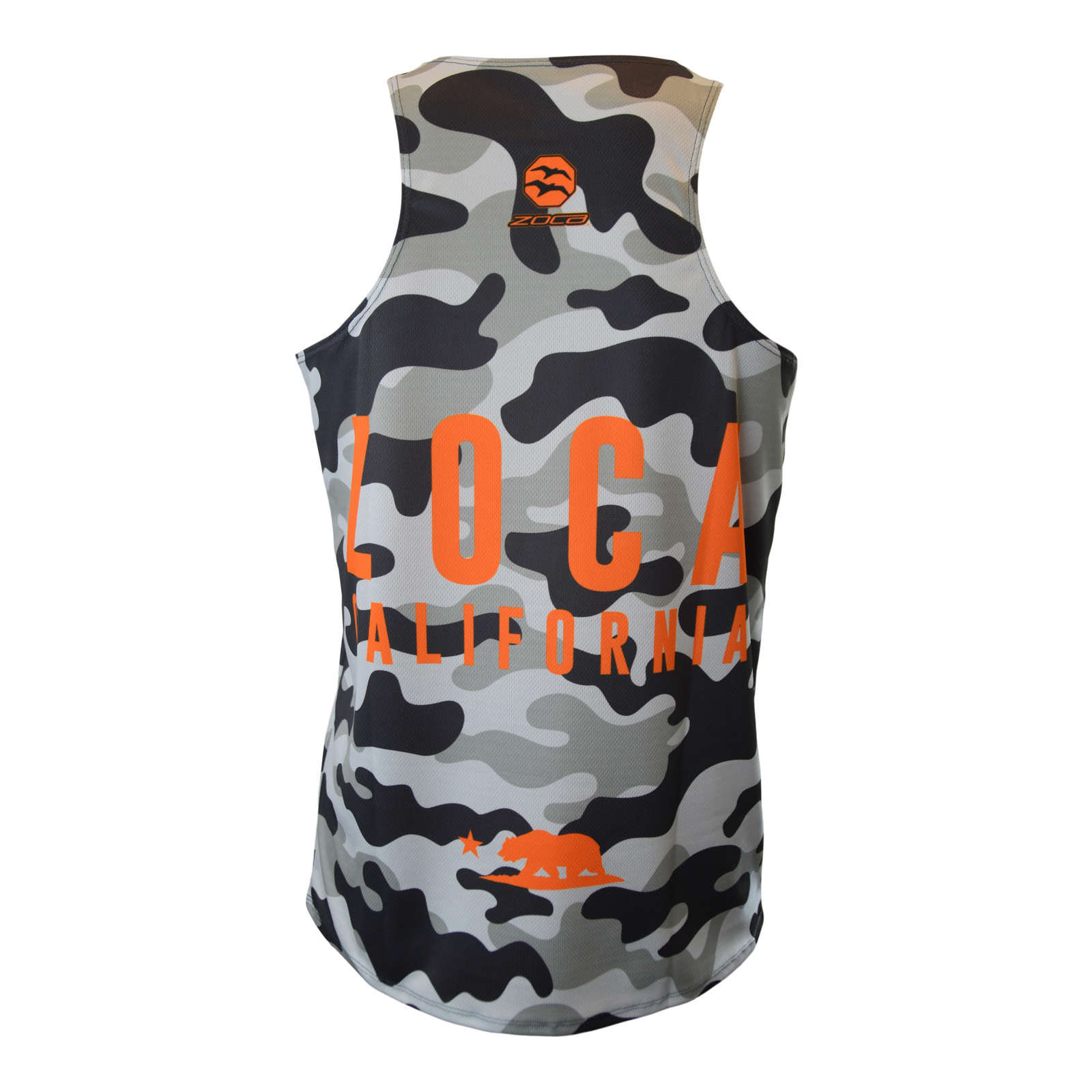 ORANGE CAMO Men's Running Tank Top