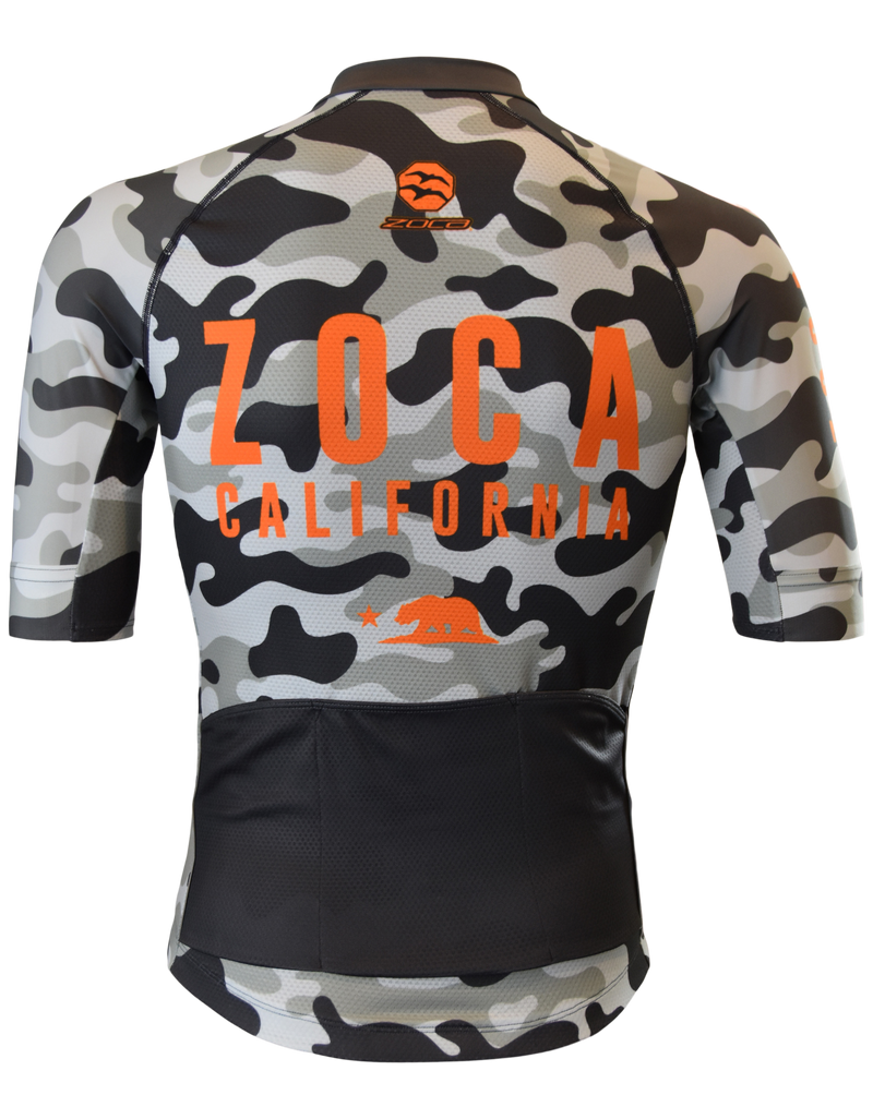 ORANGE CAMO Men's Cycling Jersey