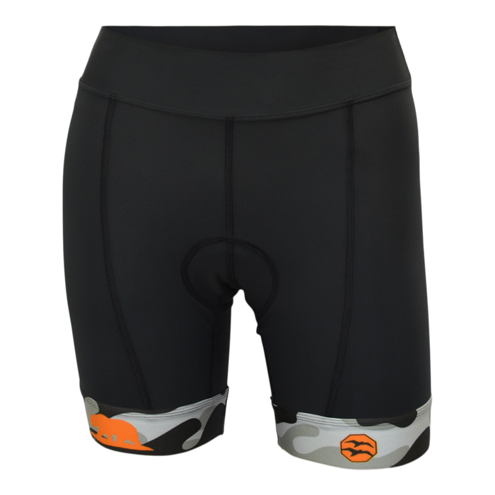 ORANGE CAMO Women's Tri Shorts