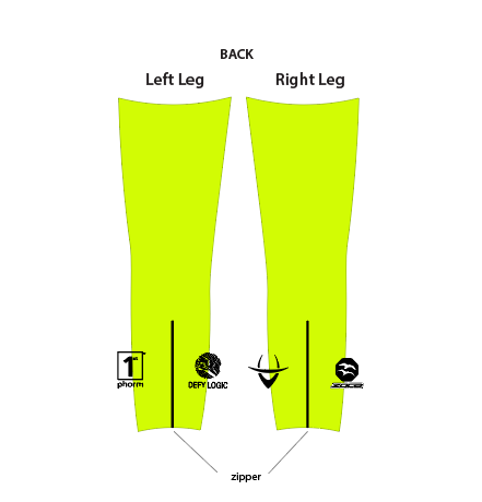 IC100 Lime Unisex Leg Warmers