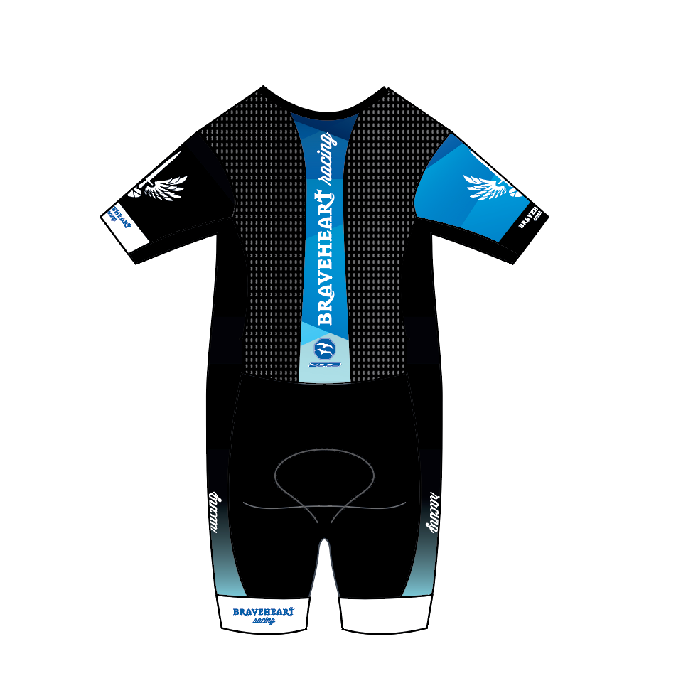 2022 BRAVEHEART Women's Short Sleeve AquaSpeed Tri Suit