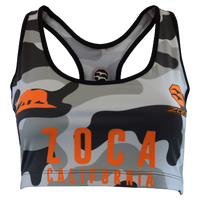 ORANGE CAMO Women's Sport Bra
