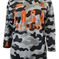 ORANGE CAMO Women's MTB Jersey 3/4 sleeve
