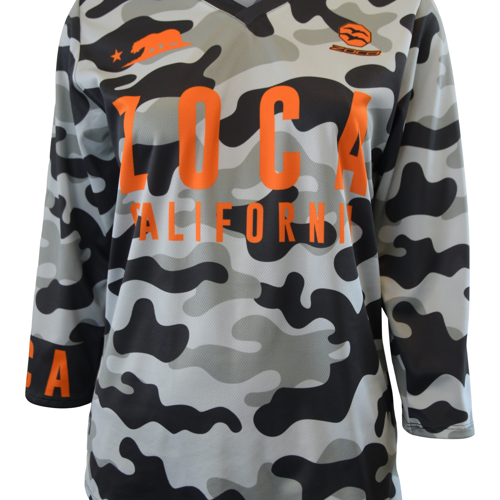 ORANGE CAMO Women's MTB Jersey 3/4 sleeve