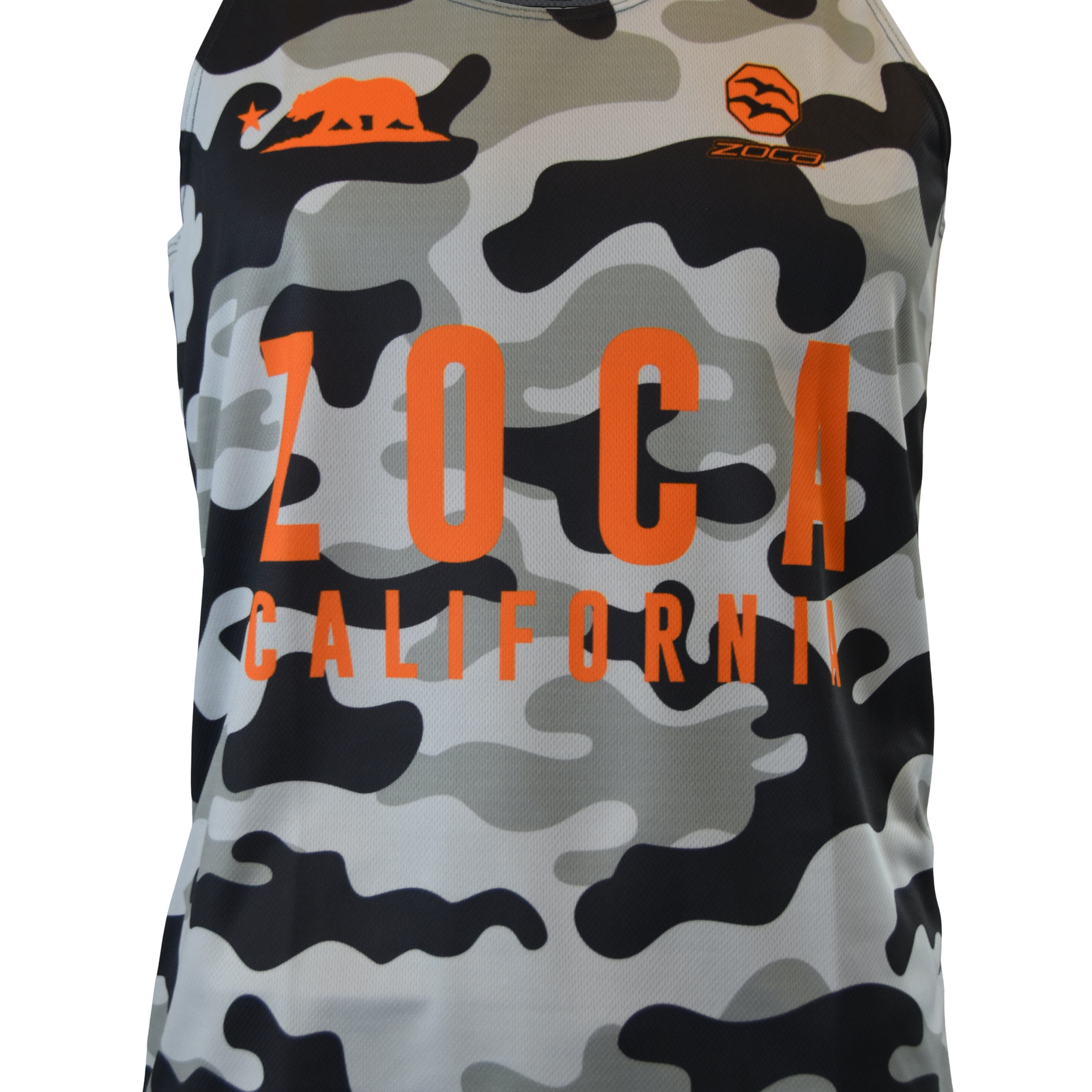 ORANGE CAMO Men's Running Tank Top