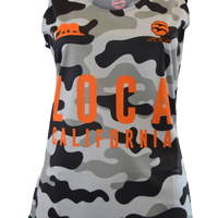 ORANGE CAMO Women's Running Tank Top
